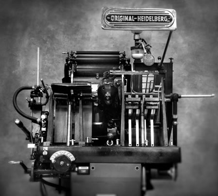 Original Heidelberg Platen Press